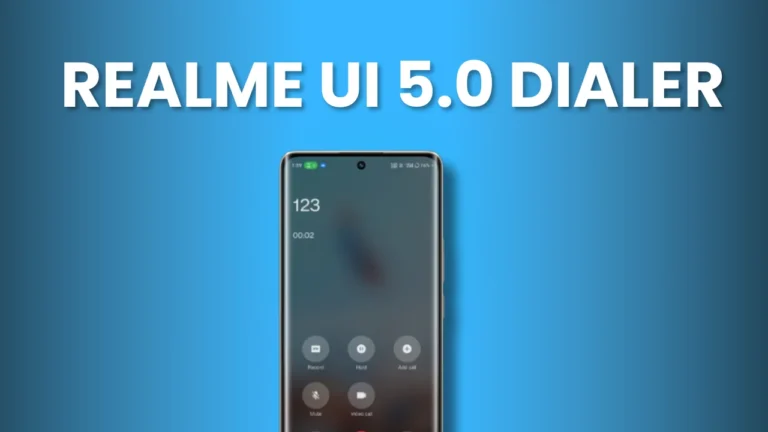 Realme UI 5.0 Dialer