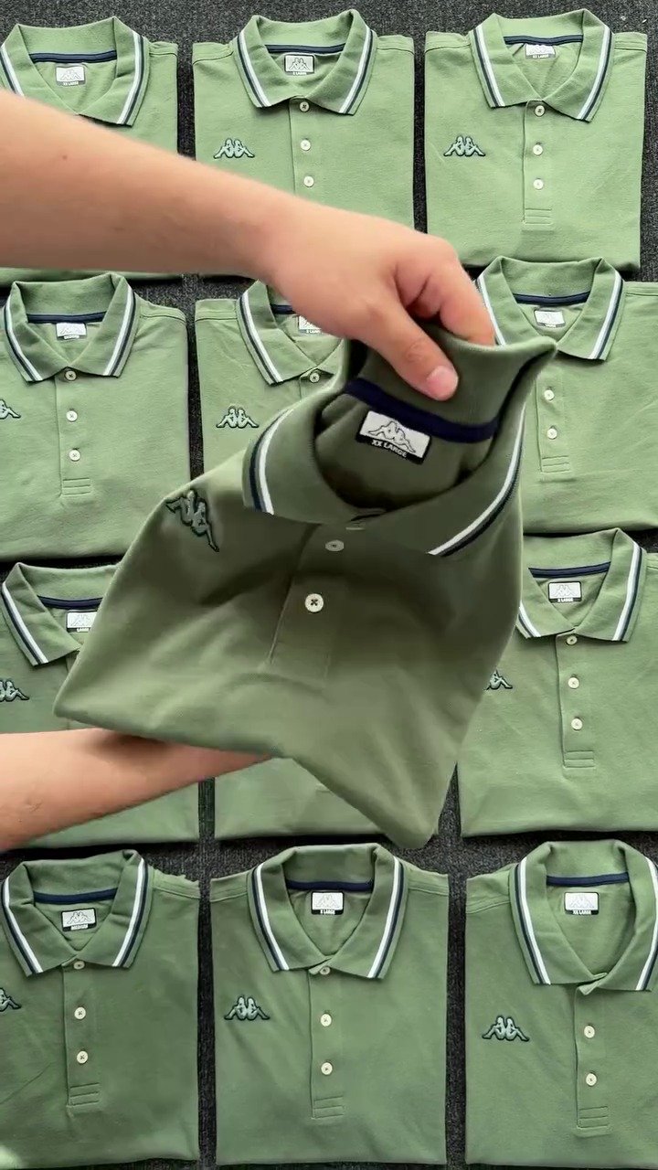 Men Solid Polo Collar Cotton T-shirt - Image 2